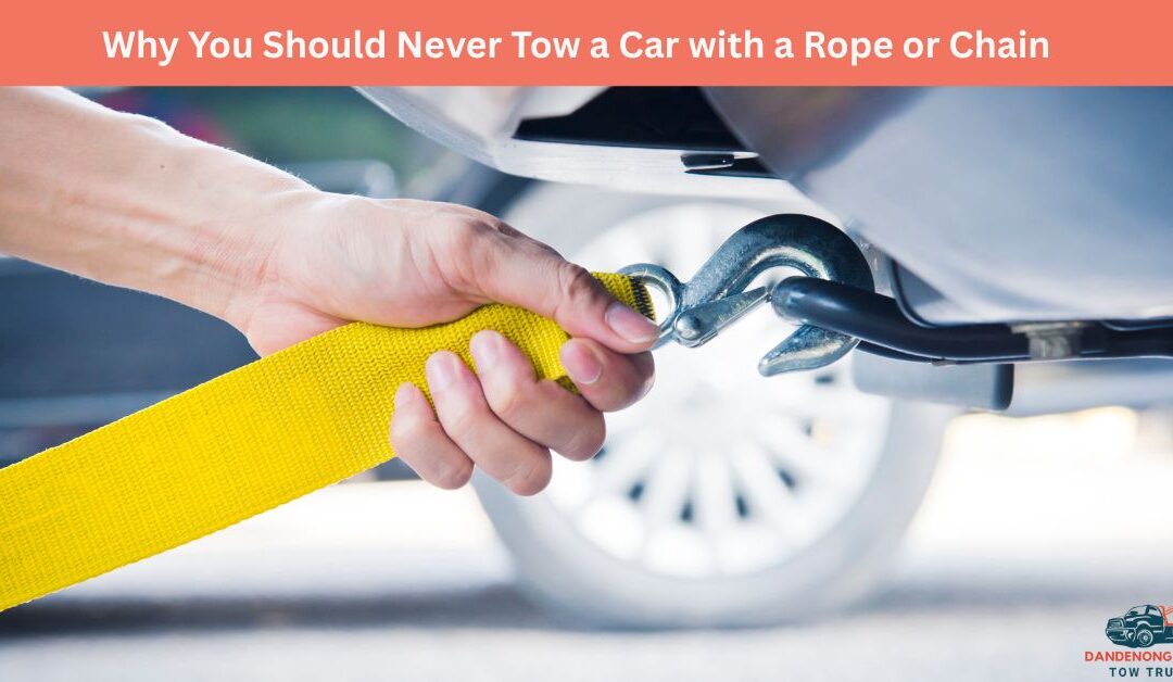 Why You Should Never Tow a Car with a Rope or Chain